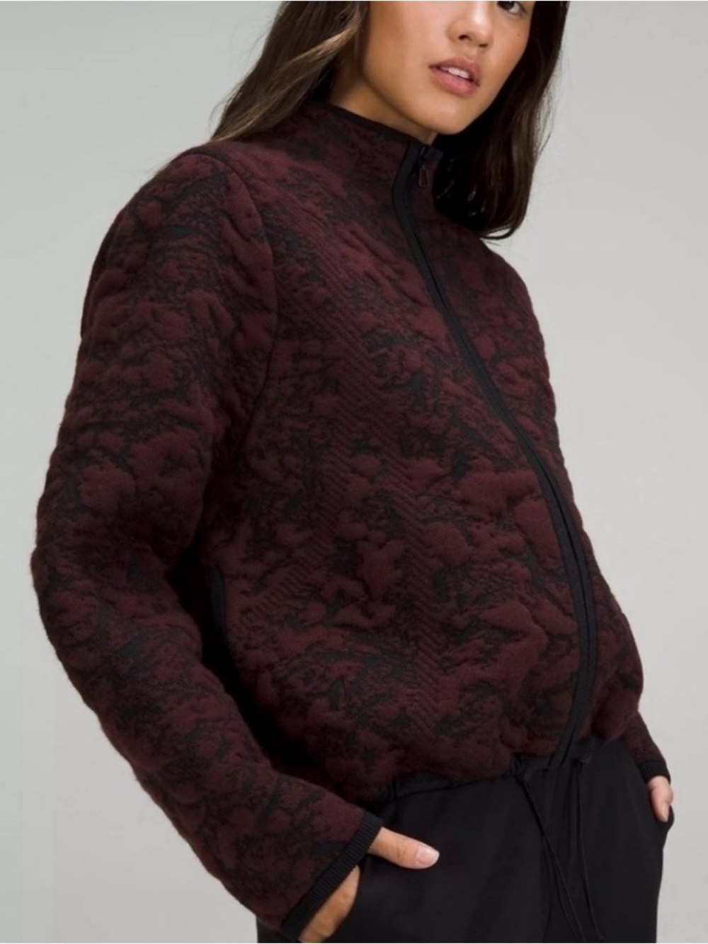 Lululemon Athletica Jacquard Multi-Texture Sweater Jacket